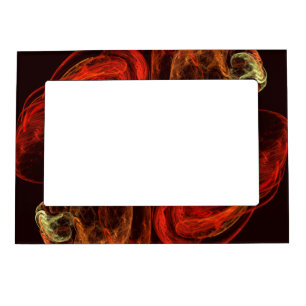 Metamorphosis Energy Modern Abstract Fractal Art Magnetic Frame