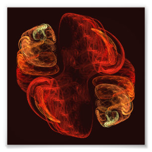 Metamorphosis Energy Modern Abstract Fractal Art Photo Print