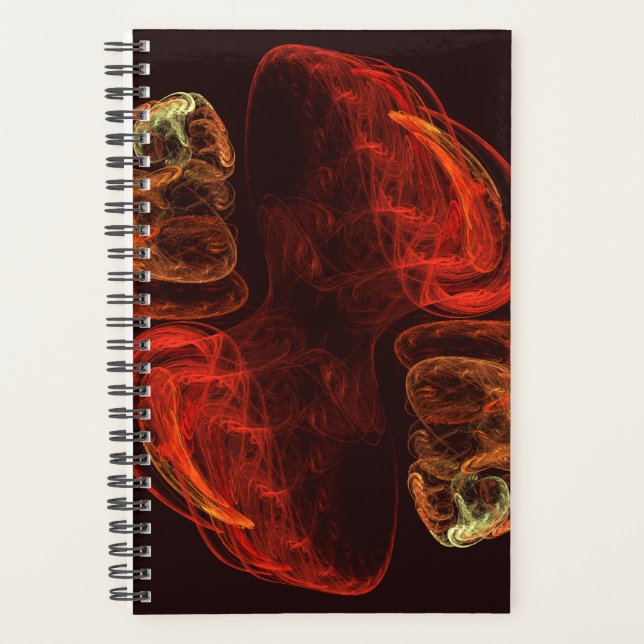 Metamorphosis Energy Modern Abstract Fractal Art Planner (Front)