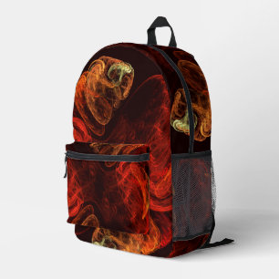 Metamorphosis Energy Modern Abstract Fractal Art Printed Backpack