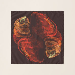 Metamorphosis Energy Modern Abstract Fractal Art Scarf