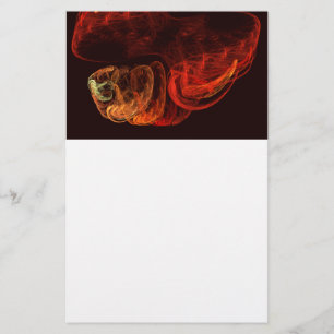 Metamorphosis Energy Modern Abstract Fractal Art Stationery