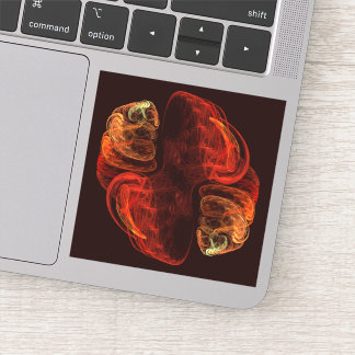 Metamorphosis Energy Modern Abstract Fractal Art Sticker