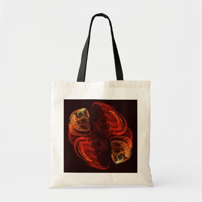 Metamorphosis Energy Modern Abstract Fractal Art Tote Bag (Front)