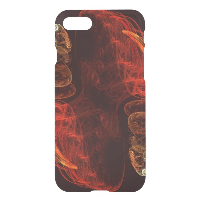 Metamorphosis Energy Modern Abstract Fractal Art Uncommon iPhone Case (Back)