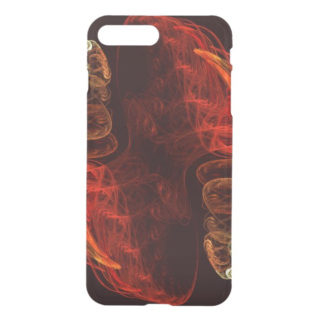 Metamorphosis Energy Modern Abstract Fractal Art Uncommon iPhone Case (Back)