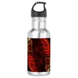 Metamorphosis Energy Modern Abstract Fractal Art Water Bottle