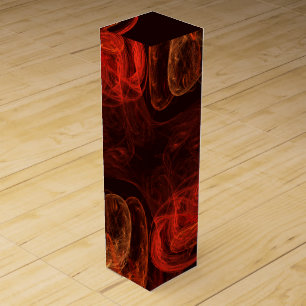 Metamorphosis Energy Modern Abstract Fractal Art Wine Box