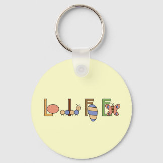 Metamorphosis Life of a Butterfly Keychain