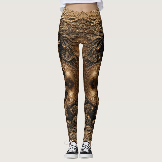 “Metamorphosis of Light” – A Surreal Portrait Leggings (Front)