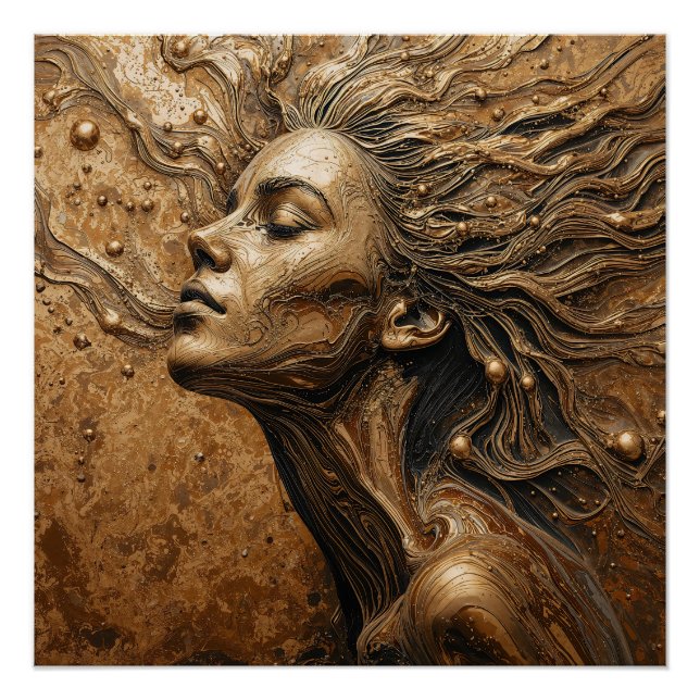 “Metamorphosis of Light” – A Surreal Portrait Poster (Front)