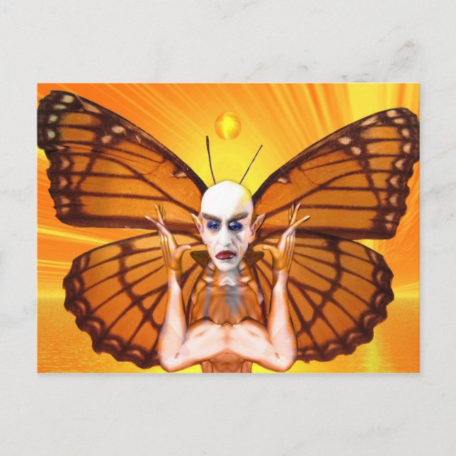 Metamorphosis of Nosferatu Dracula Postcard (Front)