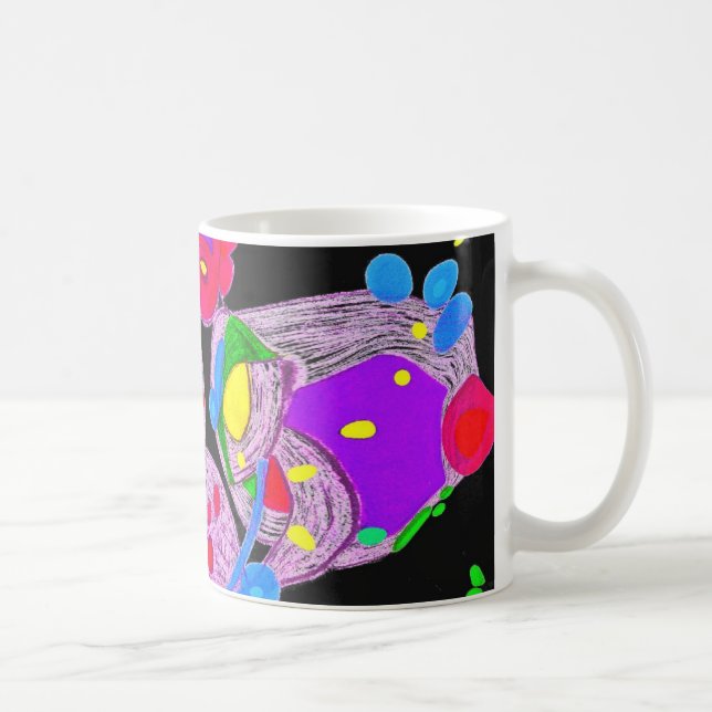 Metamorphosis Purple Design Monogram Mug (Right)