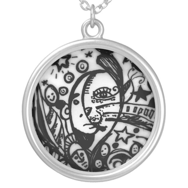 Metamorphosis Silver Plated Necklace (Front)