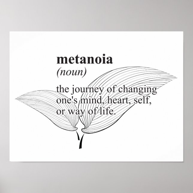 Metanoia Isnpirational Poster (Front)
