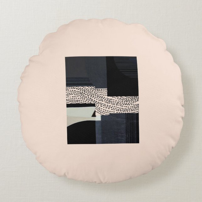 metaphor_13_intersections_1 round pillow (Front)