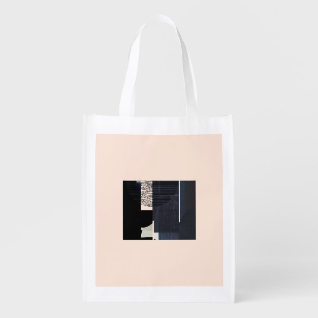 metaphor_14_intersections_2 reusable grocery bag (Front)