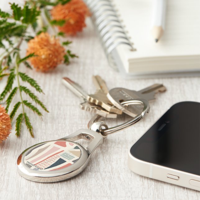 metaphor_16_a color of delight metal keychain (Side)