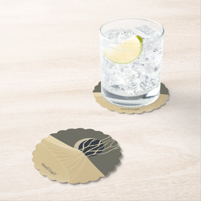 metaphor_20_a moonlit hill_1 paper coaster (Insitu)