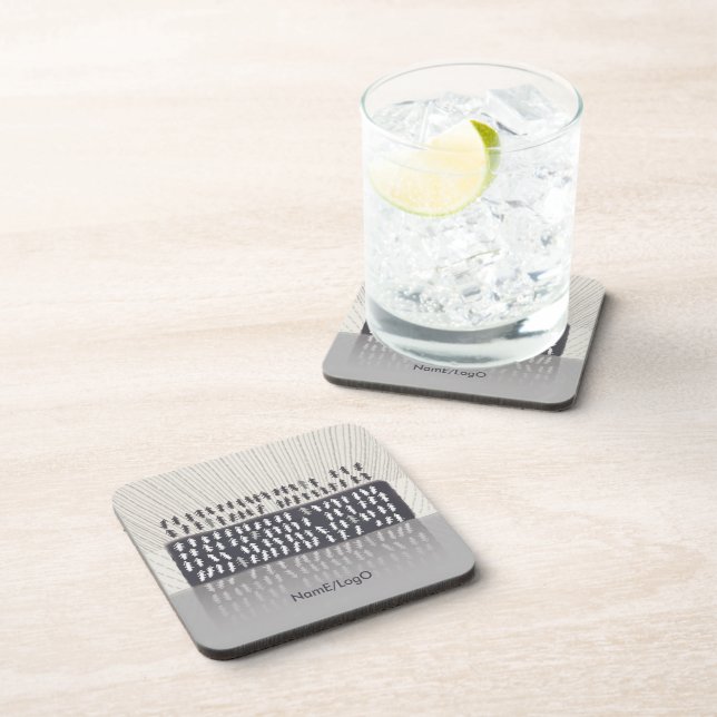 metaphor_2_reflection hard plastic beverage coaster (Right Side)