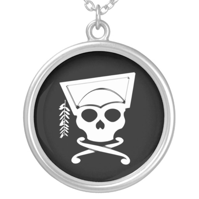 Metaphor #2 silver plated necklace (Front)