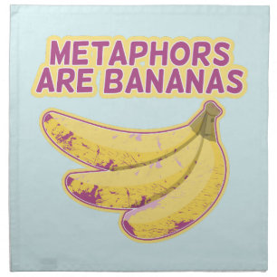 Metaphor Funny typography Cloth Napkin