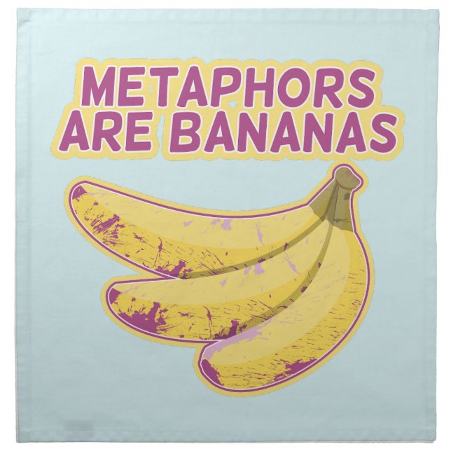 Metaphor Funny typography Cloth Napkin (Front)