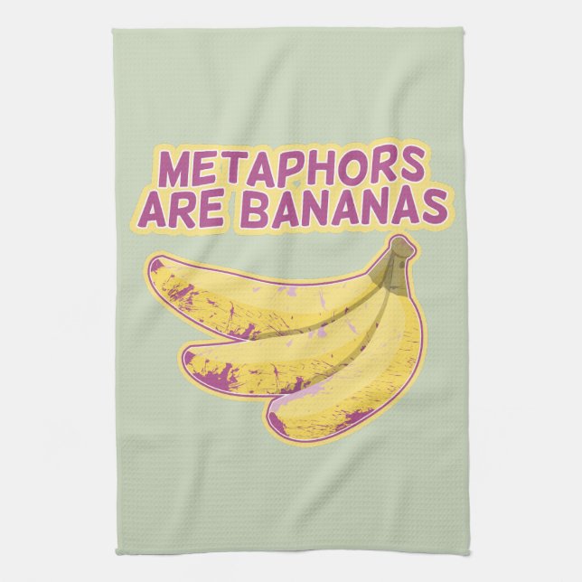 Metaphor Funny typography Kitchen Towel (Vertical)