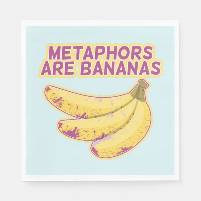 Metaphor Funny typography Napkins (Front)
