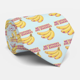 Metaphor Funny typography Neck Tie