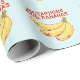 Metaphor Funny typography Wrapping Paper
