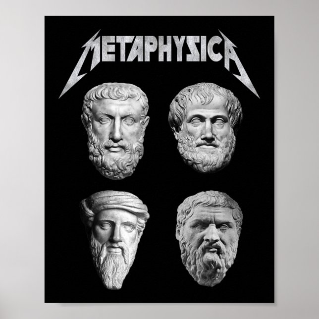 Metaphysica Socrates Plato Aristotle Philosopher M Poster (Front)