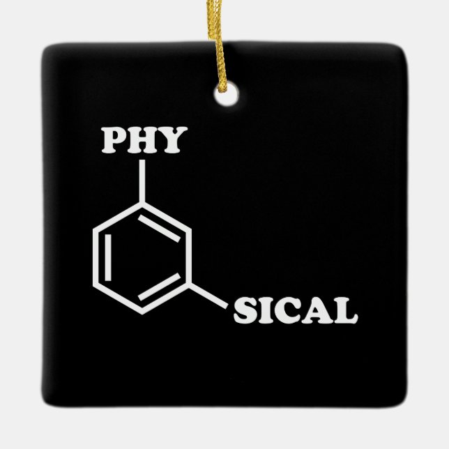 Metaphysical Humor Ceramic Ornament (Front)