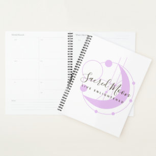 Metaphysical Moon Minimalist Purple Personalized Planner
