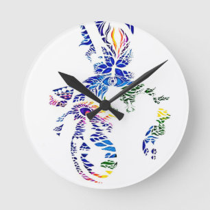 Metaphysical portrait round clock