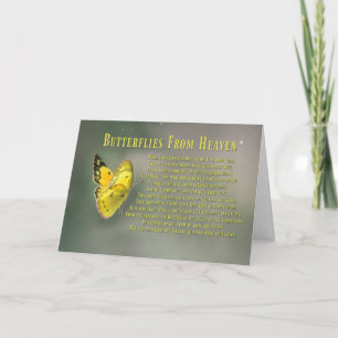 Metaphysical Spiritual Butterfly Sympathy Card
