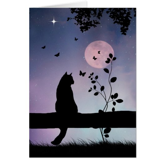 Metaphysical Spiritual Cat and Butterfly Sympathy (Front)