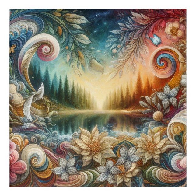 Metaphysical Timeless Spiritual Fantasy Themes Acrylic Print (Front)