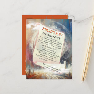 Metaphysical Timeless Spiritual Fantasy Themes Announcement Postcard