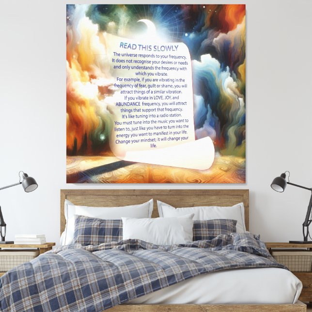 Metaphysical Timeless Spiritual Fantasy Themes Canvas Print (Insitu(Bedroom))