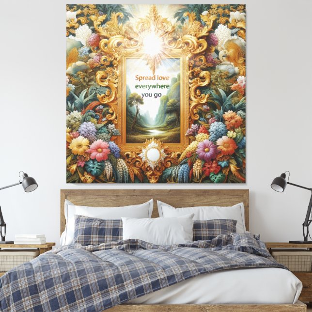 Metaphysical Timeless Spiritual Fantasy Themes Canvas Print (Insitu(Bedroom))