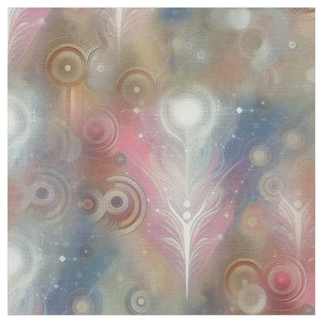 Metaphysical Timeless Spiritual Fantasy Themes Fabric (Close Up)