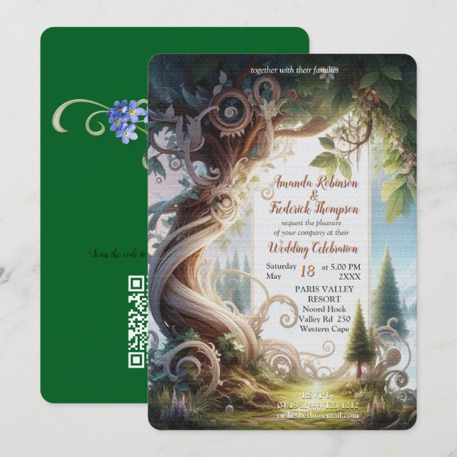 Metaphysical Timeless Spiritual Fantasy Themes Invitation (Front/Back)