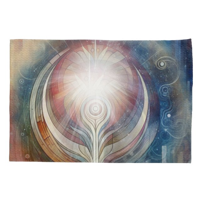 Metaphysical Timeless Spiritual Fantasy Themes Pillow Case (Back)