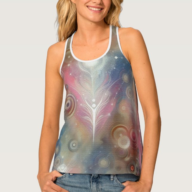 Metaphysical Timeless Spiritual Fantasy Themes Tank Top (Front)