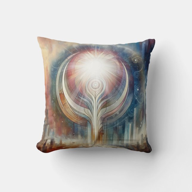 Metaphysical Timeless Spiritual Fantasy Themes Throw Pillow (Front)