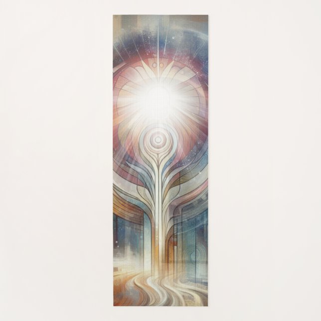 Metaphysical Timeless Spiritual Fantasy Themes Yoga Mat (Front)