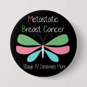 Metastatic Breast Cancer Advocacy and Support Button