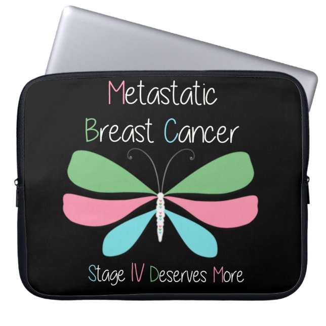 Metastatic Breast Cancer Advocacy and Support Laptop Sleeve (Front)
