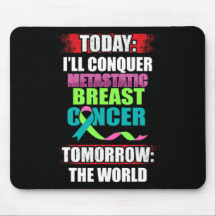 Metastatic Breast Cancer Awareness Beat Warrior  Mouse Pad